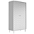 LaRedoute Luxore Two-Door Wardrobe 3D model small image 3