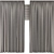 Velvet Satin Curtains Set 3D model small image 10