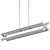 Modern LED Linear Suspension Light 3D model small image 4