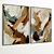 Plaster Double Photo Frame Set 3D model small image 5