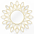 Golden Reflective Flower Mirror 3D model small image 1