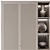  Rattan Decor Wardrobe: Customizable & Spacious 3D model small image 4