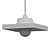 Sleek Minimalist Pendant Light 3D model small image 2