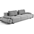 Luxurious Visionnaire Donovan Roll Sofa 3D model small image 5