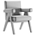 Sophisticated HAITH Dining Chair 3D model small image 4