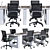 Modern Office Chair with 4D Arms 3D model small image 6