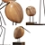 Modern Teak Bird Sculpture Set 3D model small image 4