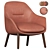 Modern Parla Remus Armchair Collection 3D model small image 1