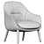Modern Parla Remus Armchair Collection 3D model small image 6