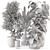 Modern Indoor Plants in Large Bau Pot 3D model small image 7