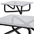 Sleek Infinity Glass Coffee Table 3D model small image 1