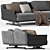 Flexform BRETTON Sofa: Chic Comfort 3D model small image 3