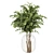 Glass Vase Indoor Plants Bouquet 3D model small image 2