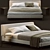 Luxury Meridiani Louis Bed Design 3D model small image 3