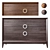 Classic Italian Toscana 3-Drawer Chest 3D model small image 2