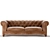 Luxurious 2-Seater Leather Sofa 3D model small image 1