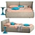 Elegant Joyful Bed Perfect for Comfort 3D model small image 2
