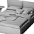 Elegant Joyful Bed Perfect for Comfort 3D model small image 4