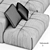 Modern Saba Italia Pixel Sectional 3D model small image 6
