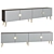 Sleek TV Stand TR135 3D model small image 1