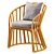 Raja Rattan Chair 3D Model 3D model small image 2