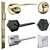 Brush Metal Doors & Handles 3D model small image 6