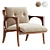 Modern Elegant SELVA Armchair 3D model small image 1