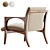 Modern Elegant SELVA Armchair 3D model small image 3