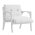 Modern Elegant SELVA Armchair 3D model small image 4