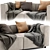 Contemporary BoConcept Carmo 2-Seater Sofa 3D model small image 4