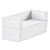 Cridea Pixel Outdoor Sofa 3D model small image 2