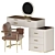 Elegant Modern Vanity Set 3D model small image 3
