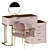 Elegant Modern Vanity Set 3D model small image 4
