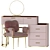 Elegant Modern Vanity Set 3D model small image 5