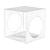 Modern Cube Circle Coffee Table 3D model small image 2