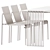 Outdoor Dining Set: Zeroquindici 015 Table & Amalfi 015 Chair 3D model small image 2