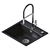 Sleek Grohe K700 Sink Set 3D model small image 1