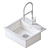 Sleek Grohe K700 Sink Set 3D model small image 3