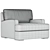 Modern Accent Armchair Furnishings 3D model small image 5