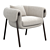 Modern Elegance Monica Armchair 3D model small image 1