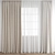 Polygonal Curtain Model Set 3D model small image 1