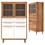 Scandinavian Style Buffet, White, Large 3D model small image 1