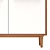 Scandinavian Style Buffet, White, Large 3D model small image 5