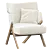 Modern 3D Cordial Chair Design 3D model small image 1