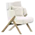 Modern 3D Cordial Chair Design 3D model small image 2