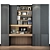 Custom Wardrobe Composition with Decor 3D model small image 1