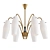 Sleek Stilnovo Brass Chandelier 3D model small image 1