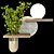 LED Lamp Planter 004 Multifunctional Decor 3D model small image 5