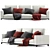 Modern Minotti Sofa with V-Ray 3D model small image 1