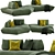 Night Fever 2 Vray Sofa 3D model small image 1